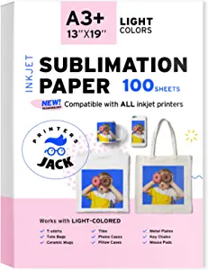 Printers Jack Sublimation Paper 13 x 19 inches 100 Sheets