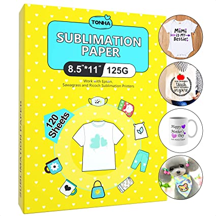 Tonha Sublimation Paper 8.5 x 11 Inches 120 Sheets