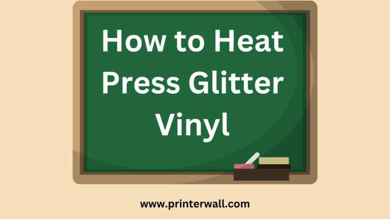 How to Heat Press Glitter Vinyl