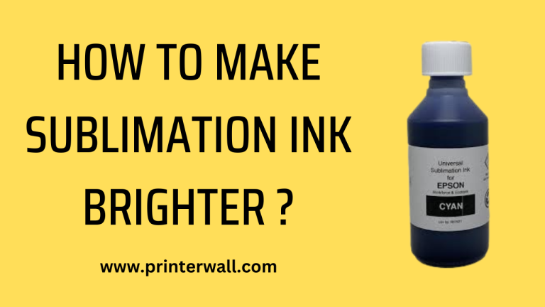 How to Make Sublimation Ink Brighter