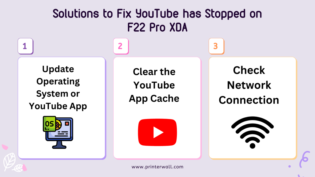 Solutions to Fix YouTube has Stopped on F22 Pro XDA