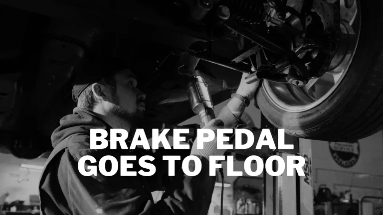 Brake Pedal Goes to Floor