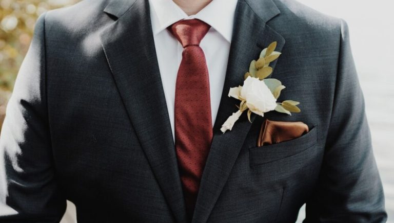 A Must-Have Tie for a Wedding—Burgundy Tie
